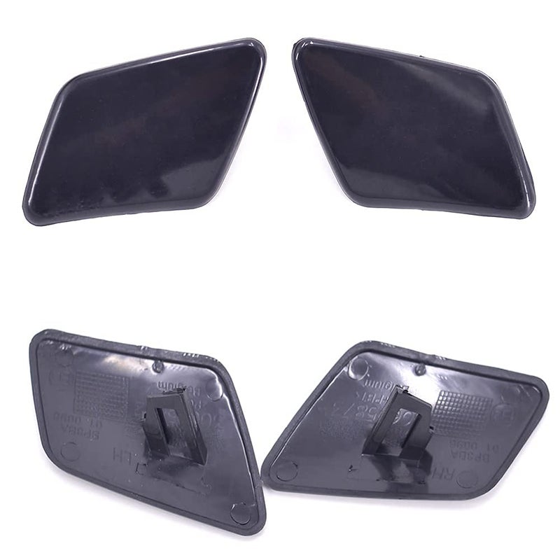 CNUPSM Front Bumper Headlight Washer Nozzle Cover Cap 1 Pair Left and Right 39991799 39991798 Compatible with Volvo S40 V50 2005-2007 - Image 2